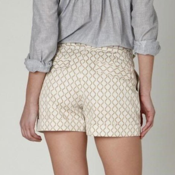 Anthropologie Pants - MEADOW RUE anthro High Waist Print Shorts 'Madison'